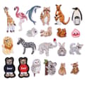 21PCS broderad djurlapp, djurparksdjur DIY kläder jeans T-