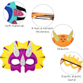 Miniatyrbillede 7 af 7: Dinosaurmasker, 12 stk. Dinosaurmasker, Kostumefest til Børn