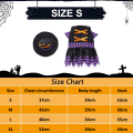 Pikkukuva 2 / 5: 1 Set Musta ja Violetti Halloween Lemmikkieläinten Tarvikkeet Koiran Vaatteet