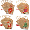 Miniatyrbild 3 av 5: Eleganta julklappspåsar, lämpliga för helger med blandade designer, återanvändbara och återvinningsbara, starka och enkla att använda (4-pack)