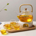 Miniatyrbillede 4 af 6: Tekandevarmer, Keramisk Tevarmer Tekandevarmer Udhulet Udskåret Design Varmelegeme Kaffevarmer Til At Holde Te Og Kaffe Varm Velegnet Drop Type
