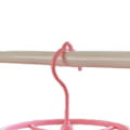 Miniatyrbild 2 av 5: Rosa hjärtformad plast hängande torkställ strumpor underkläder överärm liten tygklämma för hem student sovsal