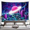 Miniatyrbild 5 av 5: Planetary Tapestry reflekterar galaxrymden Tapestry Black Light Ta