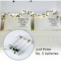 Pikkukuva 3 / 5: Lierre-lamppu 20 LED, 2m pitkä, sopii joulukoristeluun ulkona, syntymäpäiväkoristeluun, tyttöjen makuuhuoneen sisustukseen, hääkoristeluun seinälle