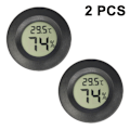 Miniatyrbild 1 av 8: 2-pack Mini Hygrometer Termometer Digital LCD Monitor Inomhus Utomhus Luftfuktighetsmätare Mätare för Luftfuktare Avfuktare Växthus