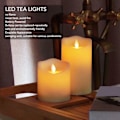 Miniatyrbillede 3 af 5: 3 stk. LED-lys flameløse genanvendelige batteridrevne te-lys, fest, bar varm lys