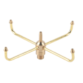 Miniatyrbilde 2 av 8: G1/2 Hunn G3/4 Hane 4-Arms Rotasjons Vannfontene Dysen Sprinkler for Hage Dam