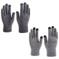 Miniatyrbillede 1 af 5: 2 Par Dame Vinter Touchscreen Handsker Varme Fleeceforet