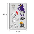 Pikkukuva 2 / 5: 4 sarjaa staattisia Halloween-ikkuna-tarroja