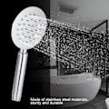 Miniatyrbild 2 av 5: Ultratunn handhållen duschhuvud Högtrycksduschhuvud med kraftfullt duschspray runt