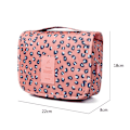 Miniatyrbild 2 av 7: Essential Traveler: Portabel Toalettväska, Krokdesign Slitstarkt Material För Män Och Kvinnor, Rosa Leopardtryck