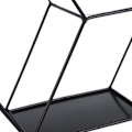 Miniatyrbillede 5 af 8: Hex Hylder Enkle Smedejerns Hexagonale Soveværelse Stue Kontor Væghylde Dekoration Sort