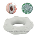 Miniatyrbild 7 av 7: Hand Fitness Silikon Elastisk Greppring Spänningstränare för Rehabiliteringsterapi (Grå)