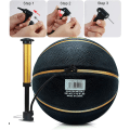 Miniatyrbillede 4 af 5: Basketbold Størrelse 7 Indendørs Udendørs Brug Gummi Basketbolde med Pumpe Voksne Børn Gade Basketbold