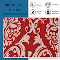 Miniatyrbild 2 av 6: Möbelskydd med elastiskt band, återanvändbart skrynkelfritt stretch-ottomanskydd för förvaringspall, lättskött polyesterfiberskydd förbättrar rummet