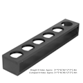 Miniatyrbilde 4 av 6: Svart trevinstativ for vinglass, koppholdere, stativ for hjemmebar, restaurant, bryllup, svart rett 6 hull