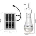 Miniatyrbild 2 av 5: Camping Companion, Uppladdningsbar Lampa med Fjärrkontroll, Mini USB-Port för Strömavbrott (2-pack)