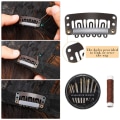 Miniatyrbilde 8 av 8: 140 Stykke Klips Parykk Klips U-Formet Snap Klips Jern Metall Erstatning