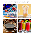 Miniatyrbillede 4 af 10: 4 stk. Rustfrit Stål Cocktail Lagringsstang Kaffe Drikkevarer Rørstang til Restauranter Mælkete Shop