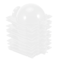 Miniatyrbild 4 av 5: 5 Set Återanvändbar Växt Ympning Skärning Rotande Enhet Högtrycksförökning Boll för Olika VäxterTransparent