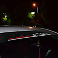 Miniatyrbillede 8 af 8: 130x21cm Universal PVC Bil Reflekterende Sticker Forruden Dekorative Dekaler med Skraber til Bil Powered By