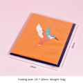 Pikkukuva 2 / 6: Kaunis käsintehty paperileikkaus Kolibri Pop Up -kortti, 5x7-3D
