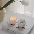 Miniatyrbild 3 av 5: Aromaterapi doftljus blomma forma ljus boll ljus tulpan blomma födelsedagsljus