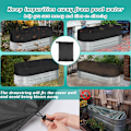 Miniatyrbild 7 av 7: 4FT 6/8ft Oval Metall Tank Kallplunge Poolskydd