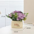 Miniatyrbillede 2 af 5: Kunstige kunstige blomster, kunstige grønne planter, potteplanter