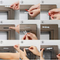Miniatyrbild 6 av 7: Professionell Fönsterklämma i Plast, Kompakt Lättvikt Enkel Installation Fönsterskärmar Spänne, Justerbart Anti-Fall Spänne för Olika Platser