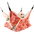 Pikkukuva 1 / 5: Pieni eläinhammikko, kaksinkertainen lämmin riippuva hammock-vuode, chinchillan ja fretin hammock, pieni lemmikkihammikko hamsterille, fretille, papukaiijalle, marsulle