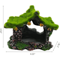 Miniatyrbillede 6 af 6: Akvarium Dekoration Hus Harpiks Hul Hule Hus, Betta Fisk