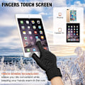 Miniatyrbild 4 av 5: 4 par dam vinter touch screen handskar varma fleecefodrade