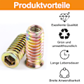 Pikkukuva 3 / 5: 18 kpl kuusiokolo-muttereita ulkohampailla - M8 * 25