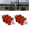 Miniatyrbillede 1 af 8: 2 stk. 15KV Elektrisk Gærde Lynbeskytter Strømnet Højspændings Lynbeskyttere Havehegn Tilbehør 0,7 cm Hantråd