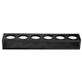 Miniatyrbilde 2 av 6: Svart trevinstativ for vinglass, koppholdere, stativ for hjemmebar, restaurant, bryllup, svart rett 6 hull