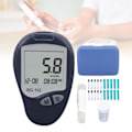 Miniatyrbillede 1 af 8: Blodsukkermåler Kit Bærbar Præcis Diabetes Test Meter med Lancet Enhed Teststrimler til Hjemmeselv Blodsukkerovervågning