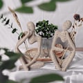 Miniatyrbilde 6 av 6: Håndlaget Abstrakt Skulptur Statue Håndlaget - Tenkende Mann -