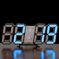 Miniatyrbild 1 av 6: 3D LED Digital Väggklocka Bordsmodern Väggklocka