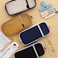 Miniatyrbillede 5 af 5: 2 stk. Gitter Mesh Pen & Blyant Etui med Lynlås Klar Makeup Farve