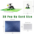 Miniatyrbild 2 av 6: Hund Pop Up-kort, 3D Pop Up-kort, Pop Up-födelsedagskort, Boston