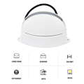 Miniatyrbilde 7 av 8: Vindukarmslampe 180° Lysende Halvsirkelformet LED Vegglampe for Gang Korridor Stue AC85‑265V Varmt Lys