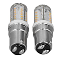 Miniatyrbilde 8 av 10: 2 stk BA15D LED-pære Super Lys LED-erstatningspære Varmt Lys 270Lm 12V 3W 57LED