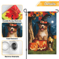 Miniatyrbillede 3 af 6: Vertikal flag med Halloween-græskar - 12 x 18 tommer