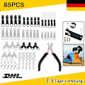 Miniatyrbild 1 av 5: 85x Dragkedja Reparationssats Dragkedja Slider Metall Reparation & Tång DE