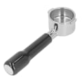 Pikkukuva 3 / 8: 51 mm 2-korvainen Portafilter-kahvinkeittimen pohjaton Portafilter-suodatin kahvan vaihto ECO310-kahvinkeittimelle C2-tyylille muovi musta