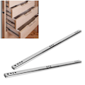 Miniatyrbillede 8 af 8: 2 stk./sæt 342x17mm Koldvalset Stål Skuffeskinne Kugleleje Glide til Skab Sidebord