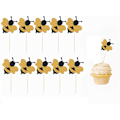 Miniatyrbild 1 av 5: 50-pack glittrande bi-cupcaketoppar