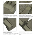 Miniatyrbillede 4 af 8: Klatrehandsker Følsom Berøring Justerbar Fortykket Nylon EVA Antislip Grøn Polstret Palm Klatrehandsker til Udendørs