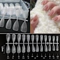 Miniatyrbillede 2 af 5: Falske Negletips, Lange Kunstige Negle, Klar ABS Ingen Rynker Falske Negle